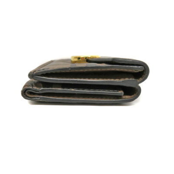 FENDI Tri Wallet Leather Zucca Brown - Picture 2 of 6